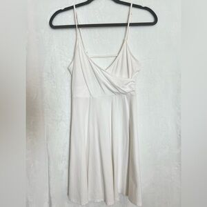 Elegant White Spaghetti Strap Dress